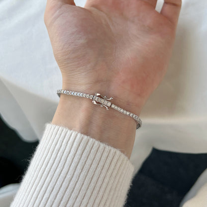 [Regalia Jewelry]Dazzling Exquisite Round Cut Daily Bracelet
