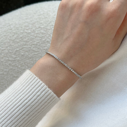 [Regalia Jewelry]Dazzling Exquisite Round Cut Daily Bracelet
