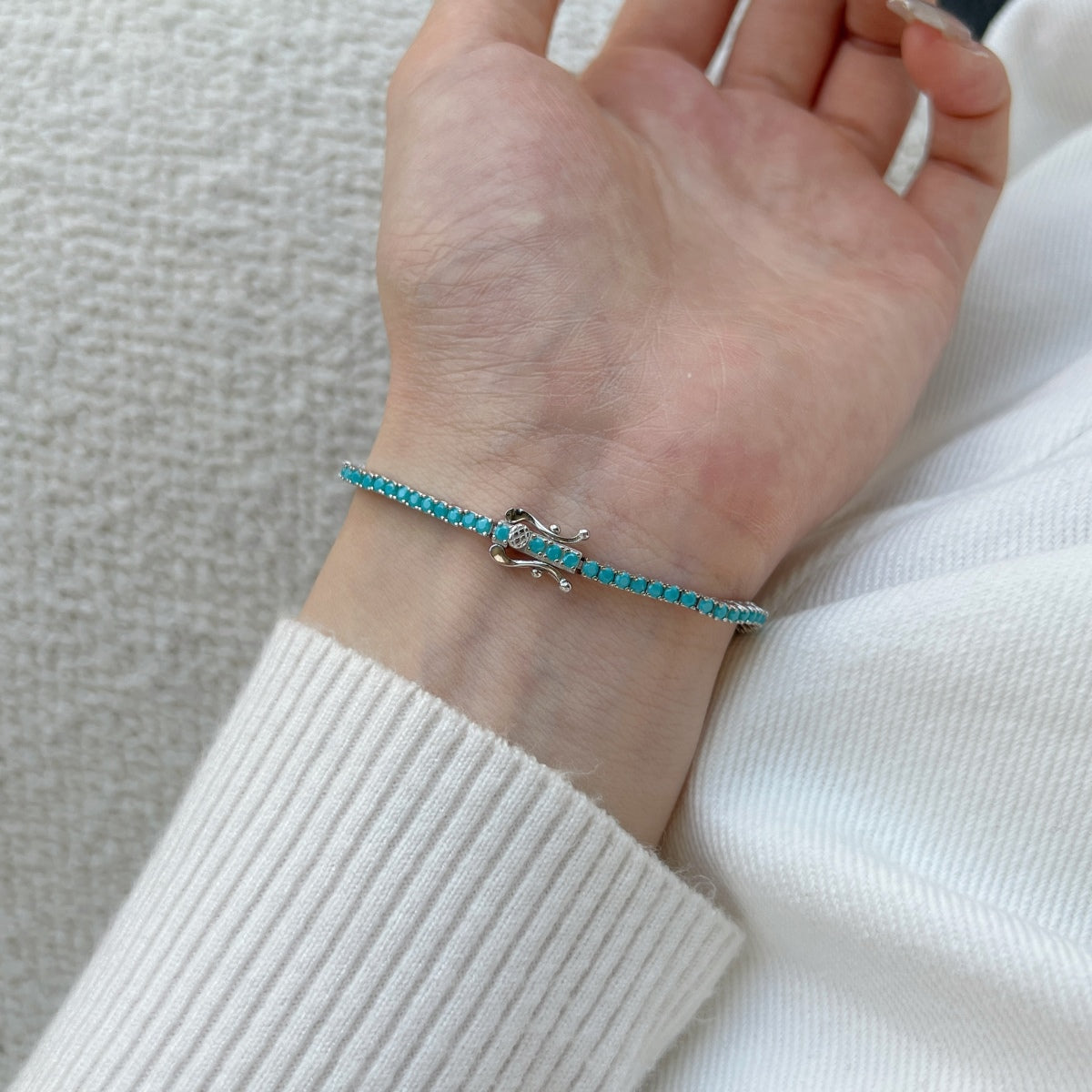 [Regalia Jewelry]Dazzling Exquisite Round Cut Daily Bracelet