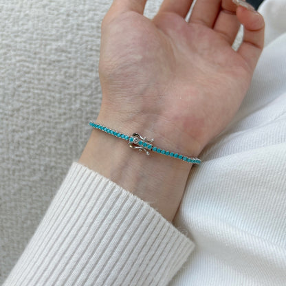 [Regalia Jewelry]Dazzling Exquisite Round Cut Daily Bracelet
