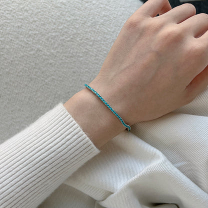 [Regalia Jewelry]Dazzling Exquisite Round Cut Daily Bracelet