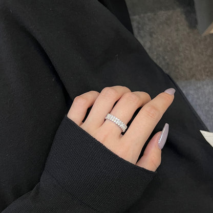 [Regalia Jewelry]Splashy Ornate Emerald Cut Cocktail Ring