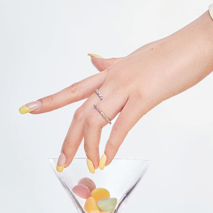 [Regalia Jewelry]Dainty Ebullient Round Cut Daily Ring