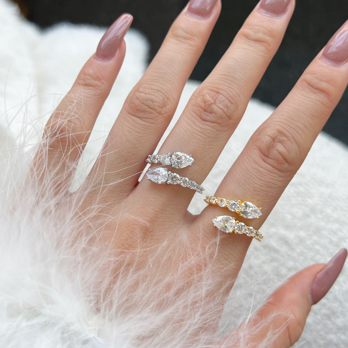 [Regalia Jewelry]Delicate Lively Snake Shape Daily Ring