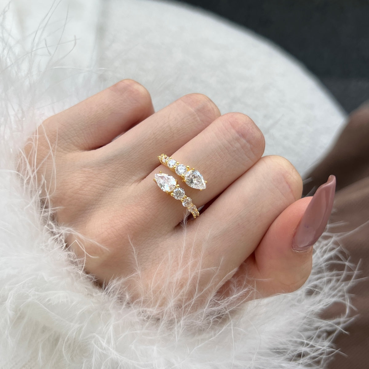 [Regalia Jewelry]Delicate Lively Snake Shape Daily Ring