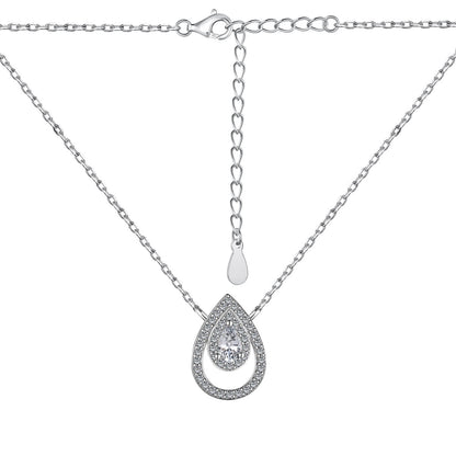 [Regalia Jewelry]Sparkling Pear Cut Necklace