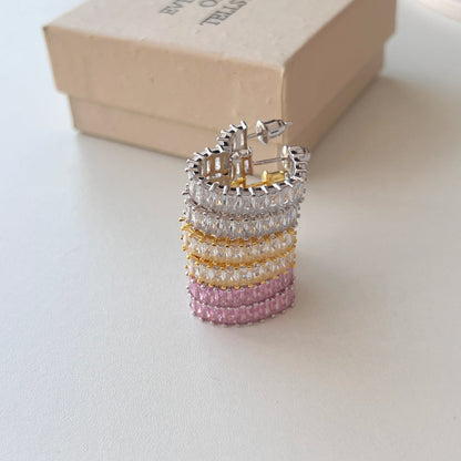 [Regalia Jewelry]Radiant Heart Cutout Earrings