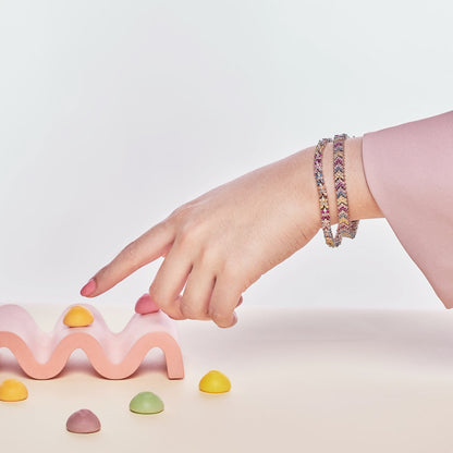 [Regalia Jewelry]Ornate Sparkling Round Cut Party Bracelet
