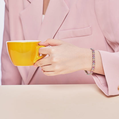 [Regalia Jewelry]Ornate Sparkling Round Cut Party Bracelet