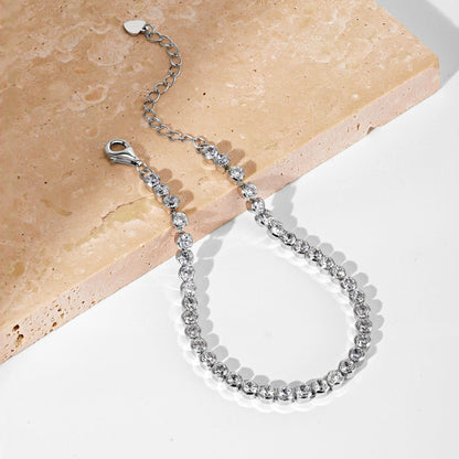 [Regalia Jewelry]Dazzling Sparkling Round Cut Daily Bracelet