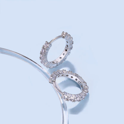 [Regalia Jewelry]Radiant Colorful Round Cut Earrings