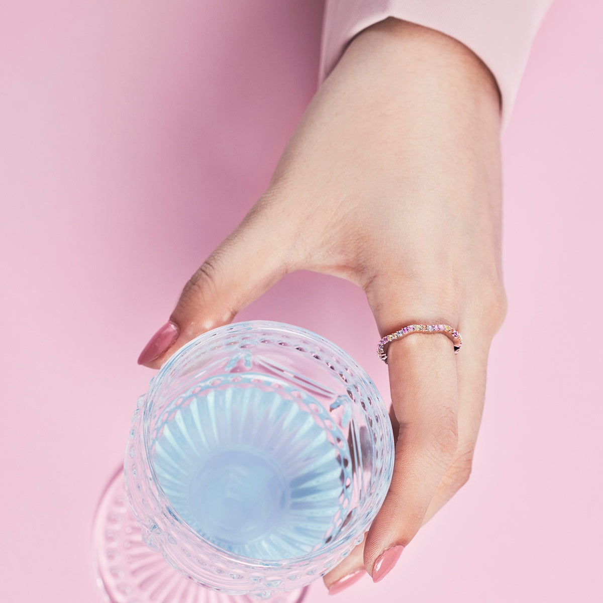 [Regalia Jewelry]Dainty Colorful Round Cut Party Ring