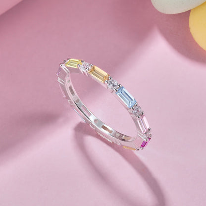 [Regalia Jewelry]Lively In Shades Elegant Radiant Cut Daily Ring