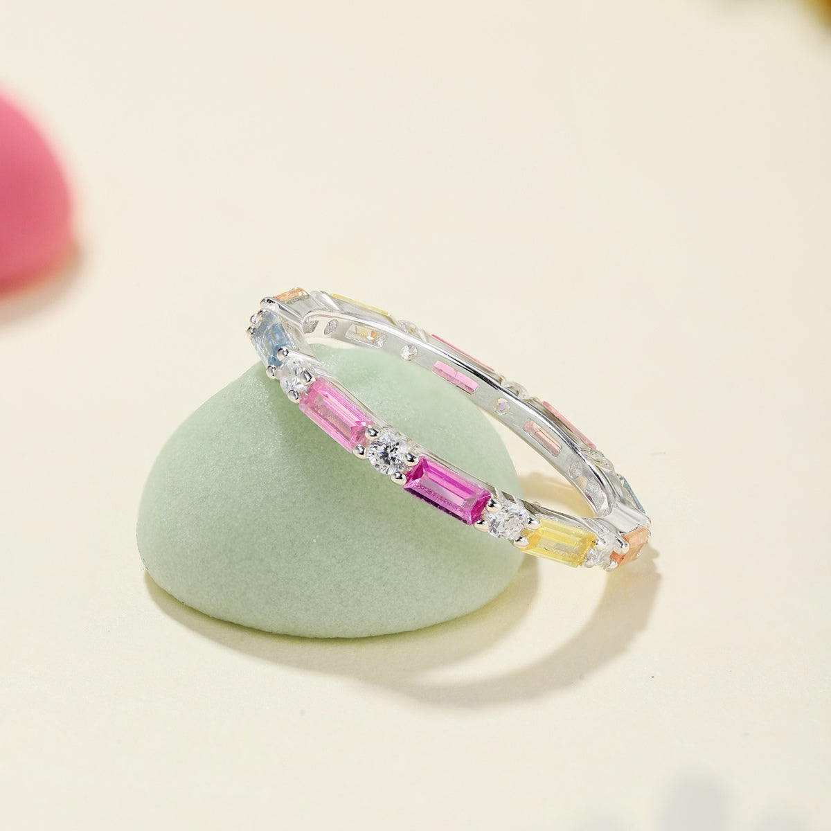 [Regalia Jewelry]Lively In Shades Elegant Radiant Cut Daily Ring