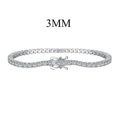 [Regalia Jewelry]Dainty Charming Round Cut Tennis Bracelet