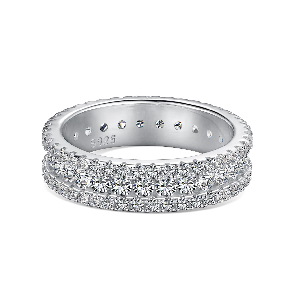 [Regalia Jewelry]Delicate Colorful Round Cut Daily Ring