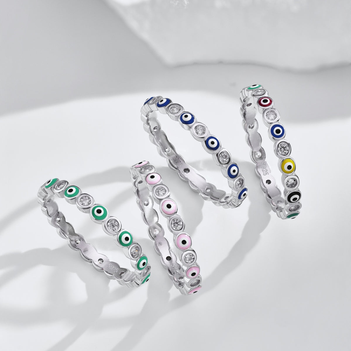 [Regalia Jewelry]Sparkling Vibrant Round Shape Daily Ring