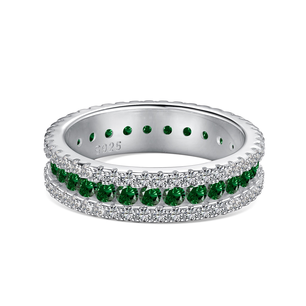 [Regalia Jewelry]Delicate Colorful Round Cut Daily Ring