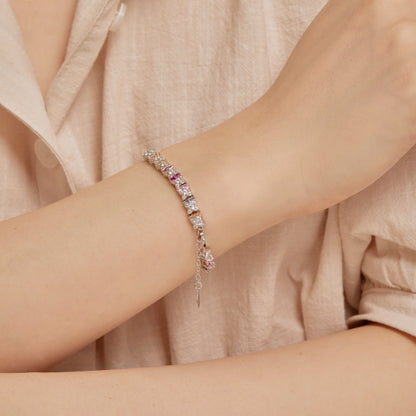 [Regalia Jewelry]Unique Colorful Flower Shape Daily Bracelet
