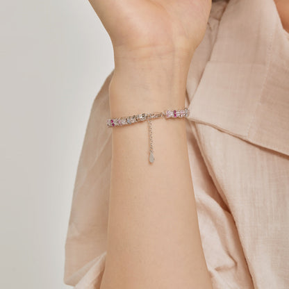 [Regalia Jewelry]Unique Colorful Flower Shape Daily Bracelet