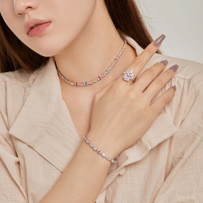 [Regalia Jewelry]0.25 Carat Radiant Water Drop Shape Daily Bracelet