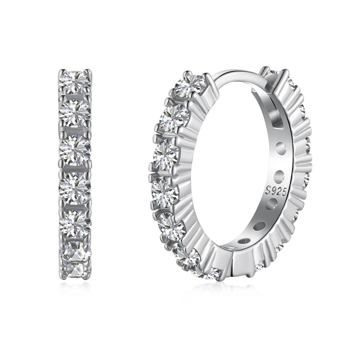 [Regalia Jewelry]Radiant Colorful Round Cut Earrings