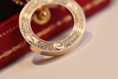 [Regalia Jewelry]LOVE NECKLACE ADJUSTABLE ROSE GOLD