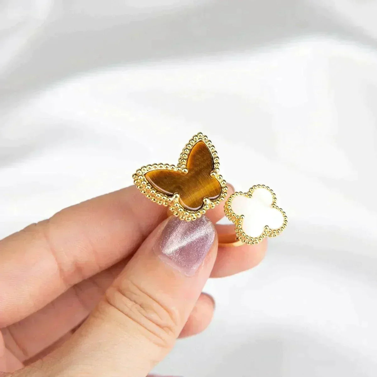 [Regalia Jewelry]LUCKY BETWEEN THE FINGER RING