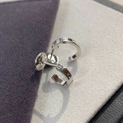[Regalia Jewelry]LOVE EARRINGS 2.65MM SILVER