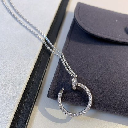 [Regalia Jewelry]JUSTE NECKLACE SILVER DIAMONDS