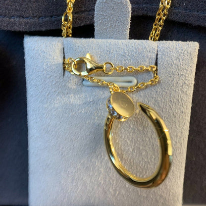 [Regalia Jewelry]JUSTE NECKLACE GOLD DIAMONDS