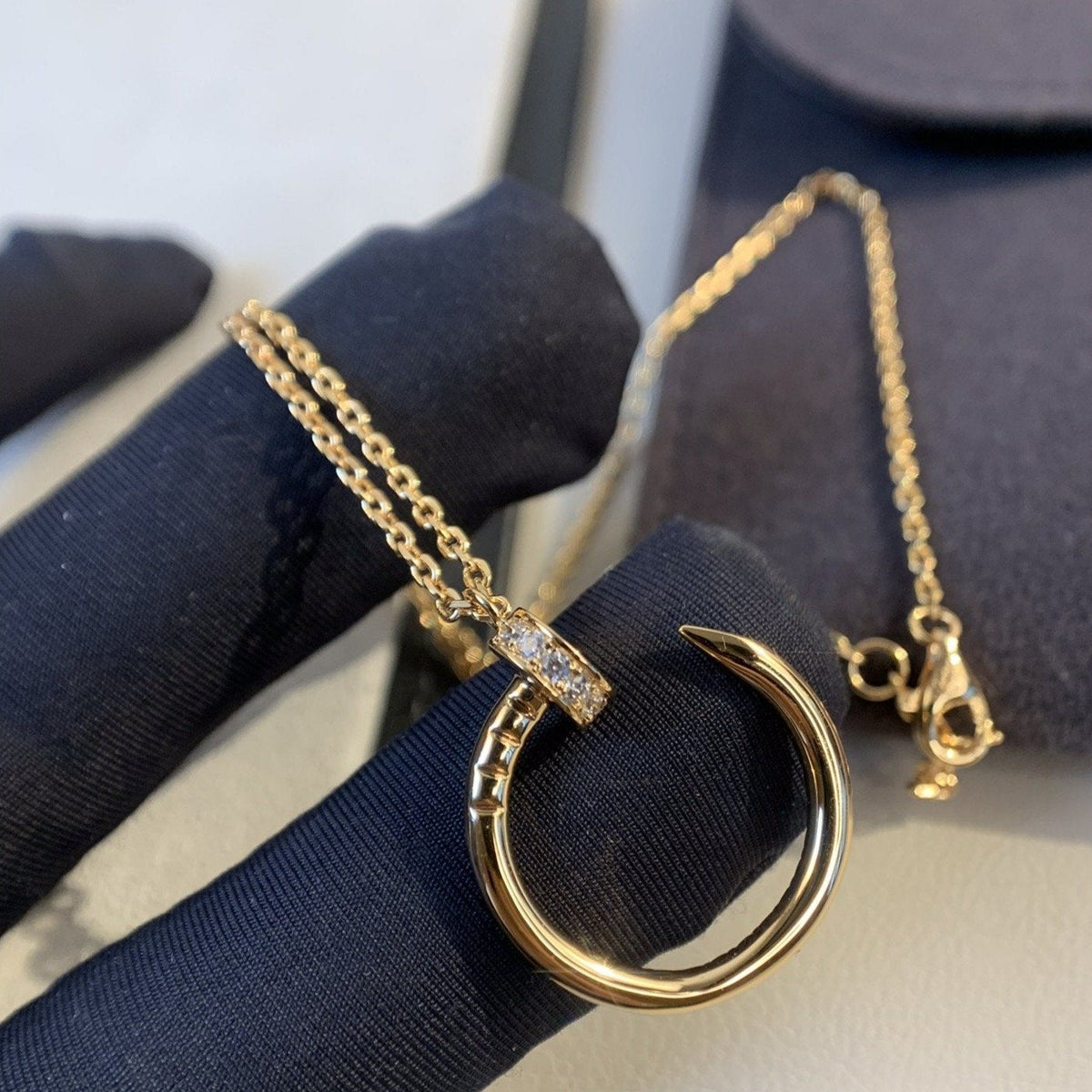 [Regalia Jewelry]JUSTE NECKLACE PINK GOLD DIAMONDS