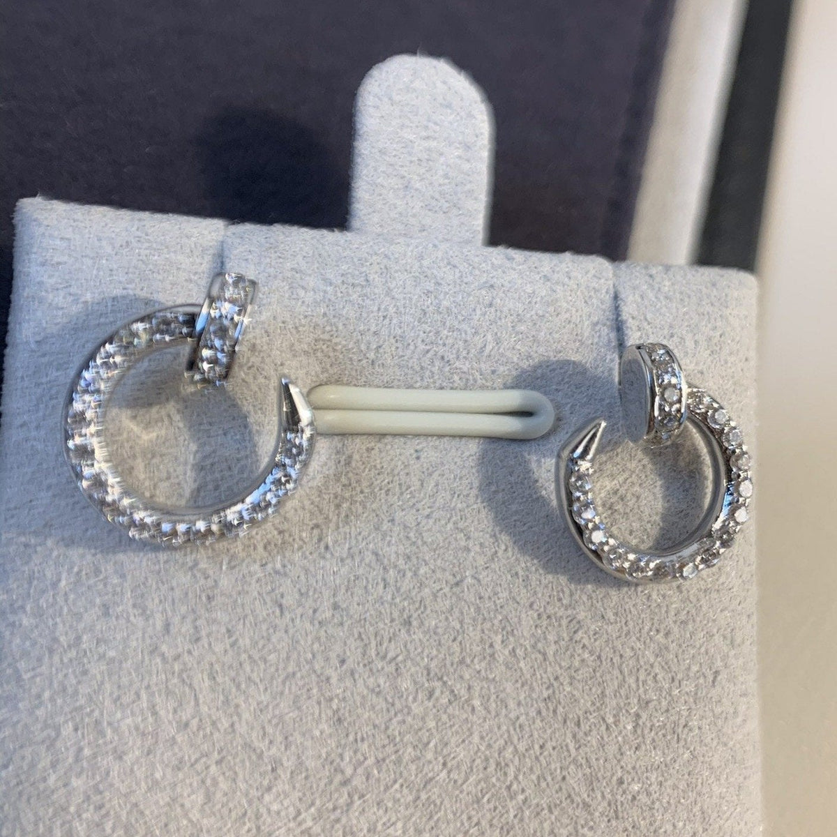 [Regalia Jewelry]JUSTE EARRINGS SILVER DIAMONDS