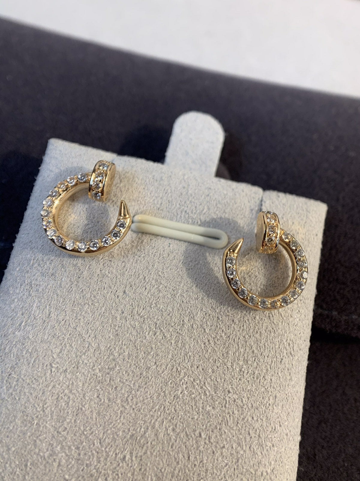 [Regalia Jewelry]JUSTE EARRINGS GOLD DIAMONDS