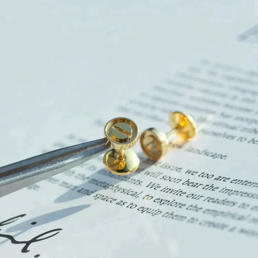 [Regalia Jewelry]LOVE EARRINGS GOLD 10MM