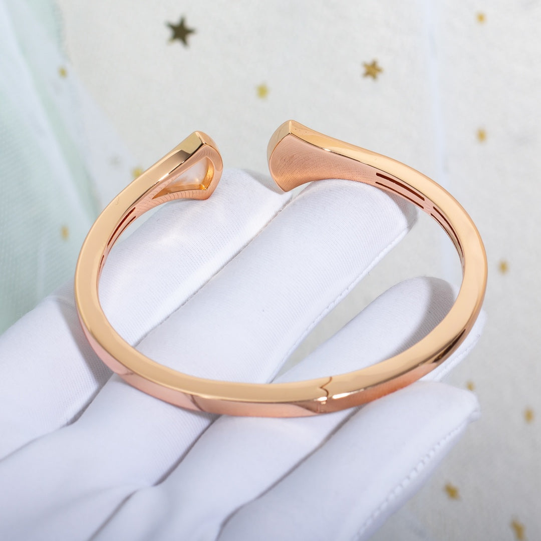 [Regalia Jewelry]DREAM BRACELET OPEN PINK GOLD MOP DIAMOND