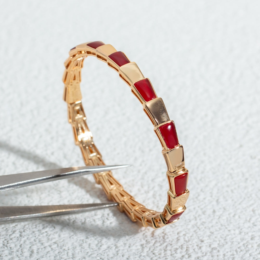 [Regalia Jewelry]SERPENTI BRACELET PINK GOLD RUBELLITE