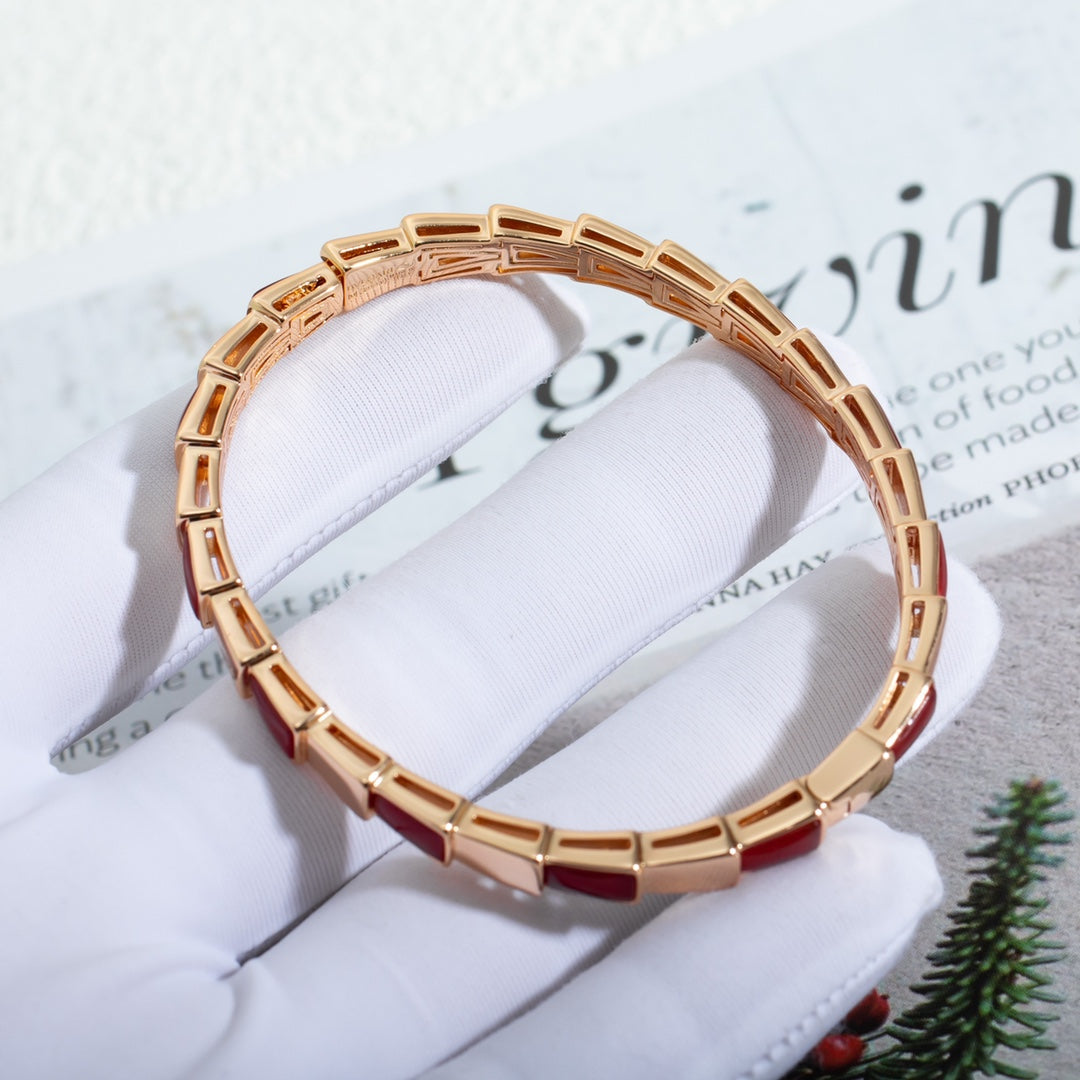 [Regalia Jewelry]SERPENTI BRACELET PINK GOLD RUBELLITE