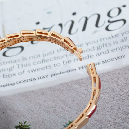 [Regalia Jewelry]SERPENTI BRACELET PINK GOLD RUBELLITE