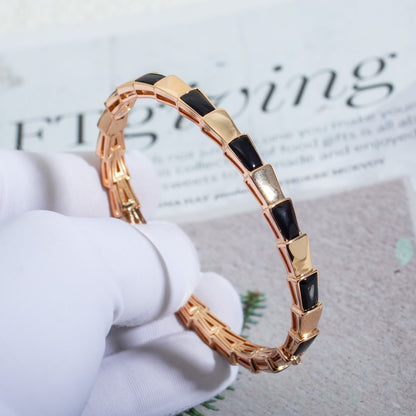 [Regalia Jewelry]SERPENTI BRACELET PINK GOLD ONYX