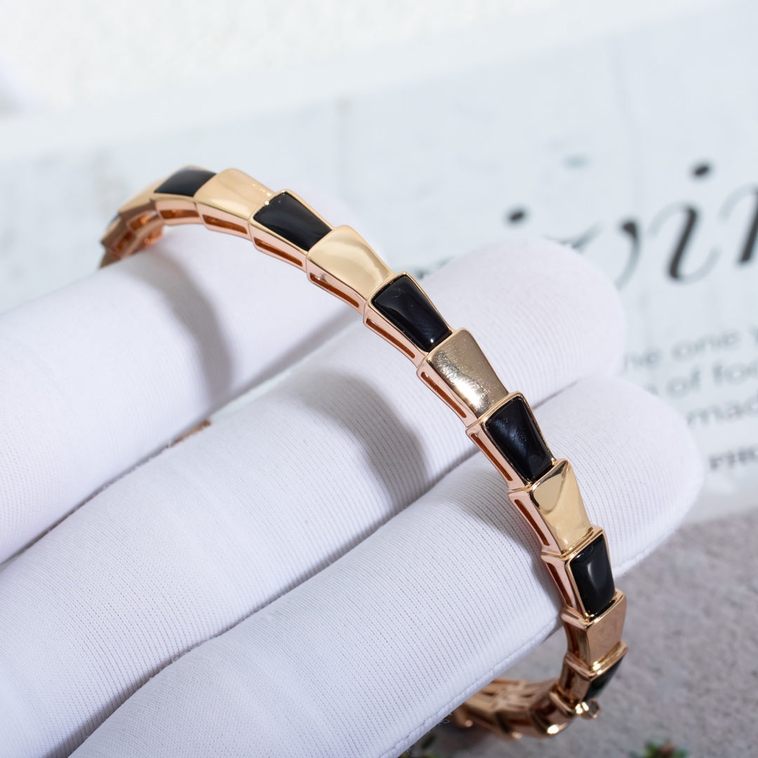 [Regalia Jewelry]SERPENTI BRACELET PINK GOLD ONYX