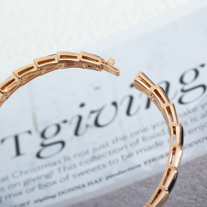 [Regalia Jewelry]SERPENTI BRACELET PINK GOLD ONYX
