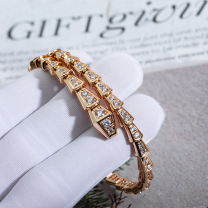 [Regalia Jewelry]SERPENTI BRACELET 6.8MM PINK GOLD DIAMOND