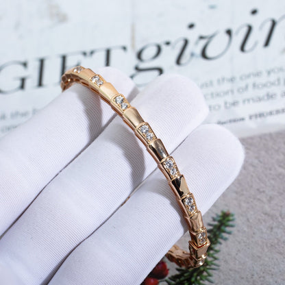 [Regalia Jewelry]SERPENTI SMALL BRACELET PINK GOLD DIAMOND