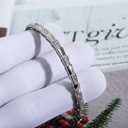 [Regalia Jewelry]SERPENTI BRACELET SILVER DIAMOND