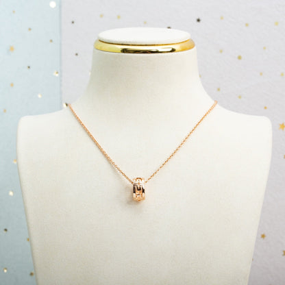 [Regalia Jewelry]PARENTESI NECKLACE PINK GOLD