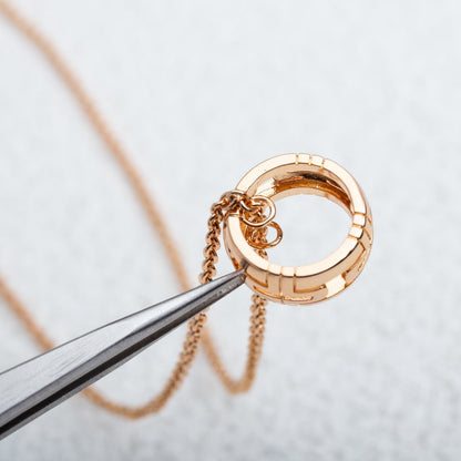 [Regalia Jewelry]PARENTESI NECKLACE PINK GOLD