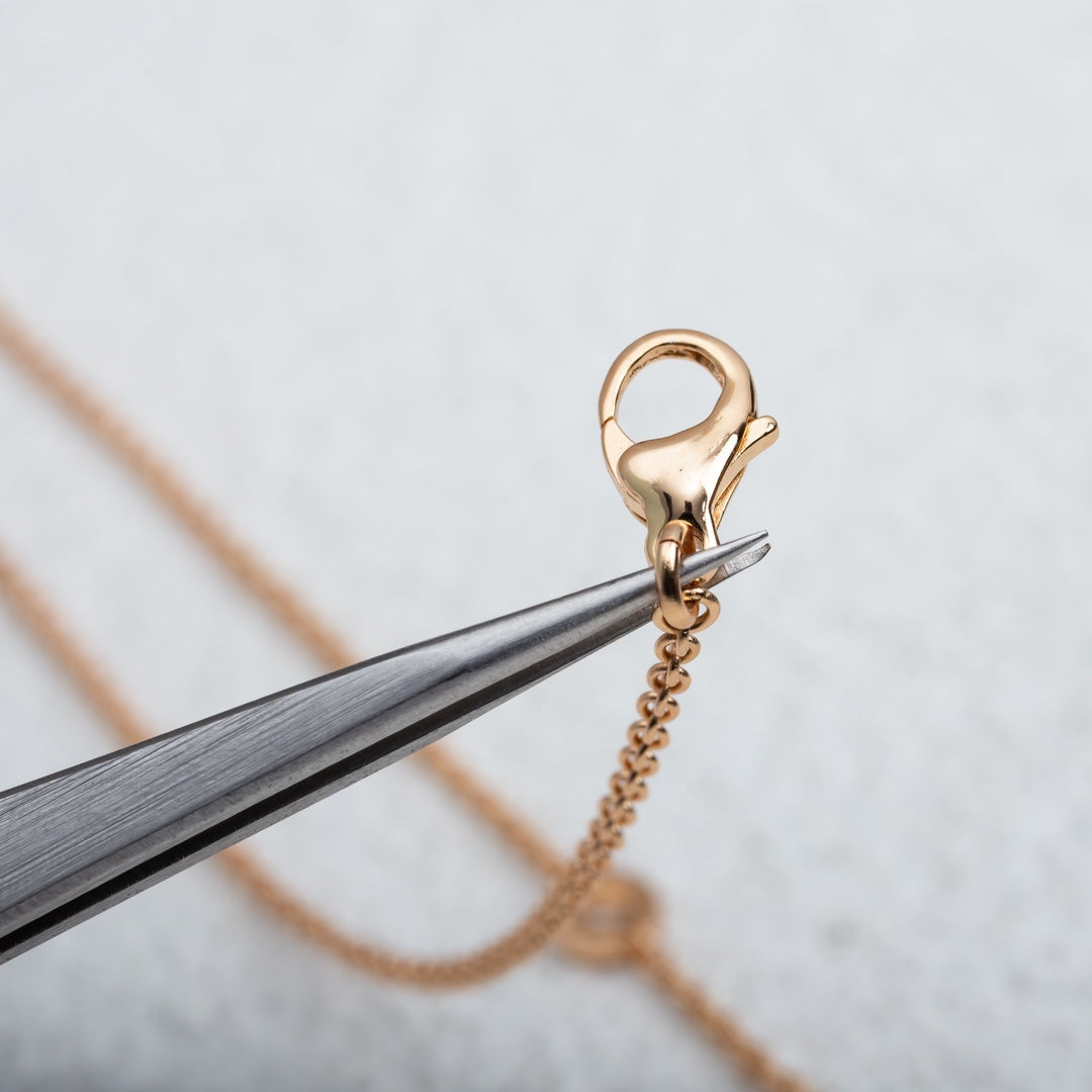 [Regalia Jewelry]PARENTESI NECKLACE PINK GOLD