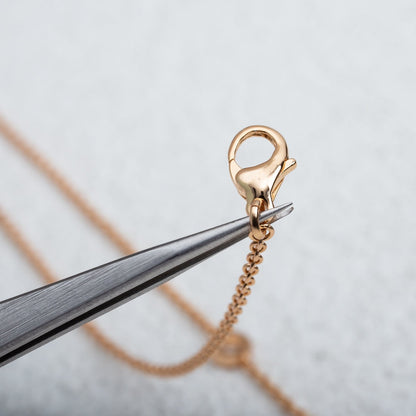 [Regalia Jewelry]PARENTESI NECKLACE PINK GOLD