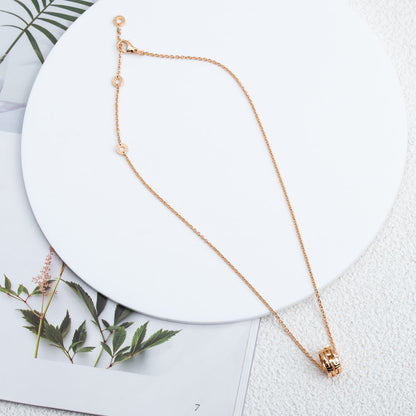 [Regalia Jewelry]PARENTESI NECKLACE PINK GOLD